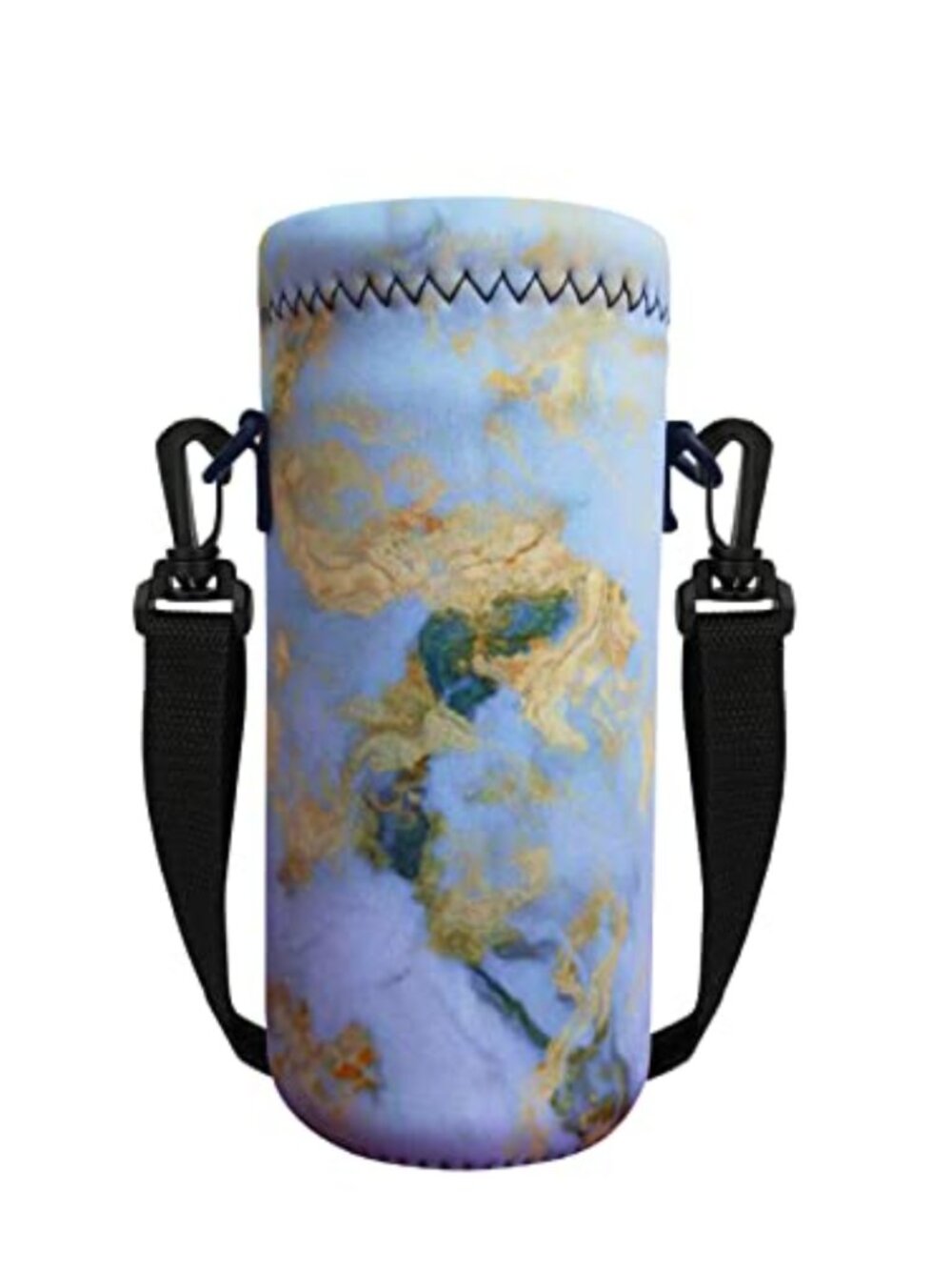 Neoprene Water Bottle Carrier Bag Adjustable Strap Insulated Holder 750ML